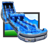 54' Tsunami Dual Lane with Slip N Slide & Pool 54' Tsunami Dual Lane with Slip N Slide & Pool